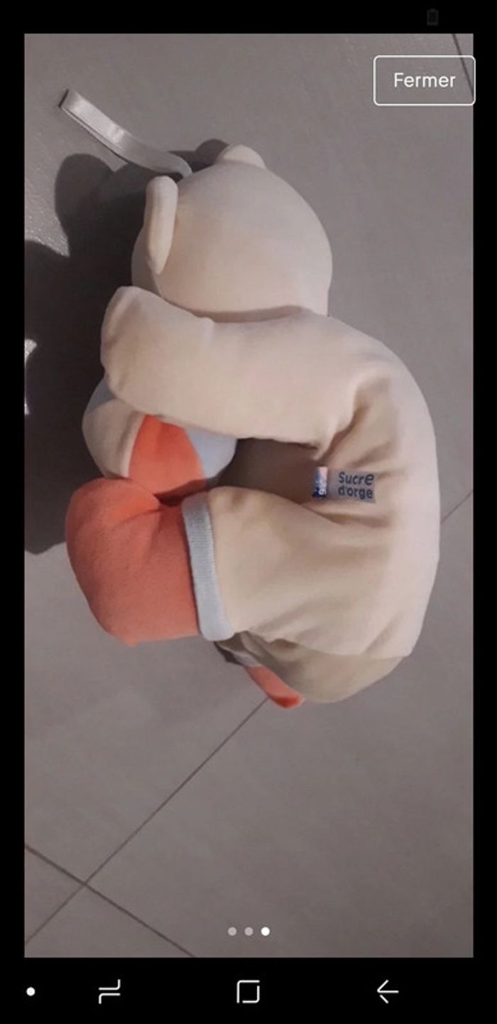 Peluche range pyjama neuf Sucre d'Orge - photo numéro 3