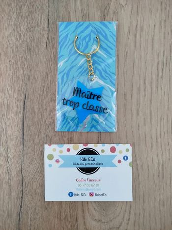 Porte-clé maître trop classe