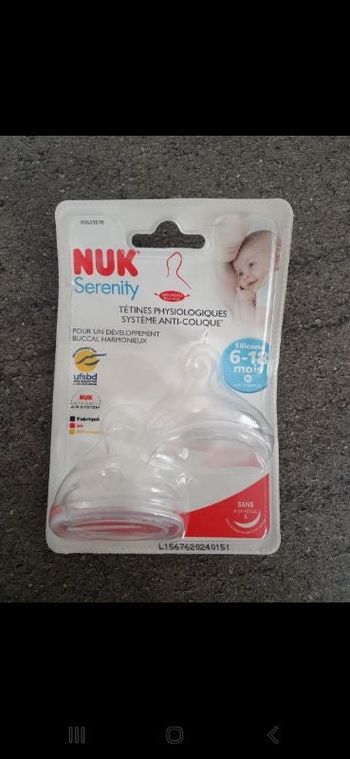 Lot de 2 tétines 6-18 mois