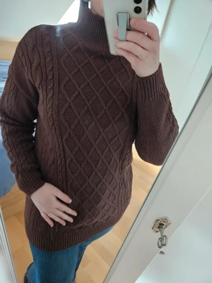 Pull maille chocolat Bonprix 36/38