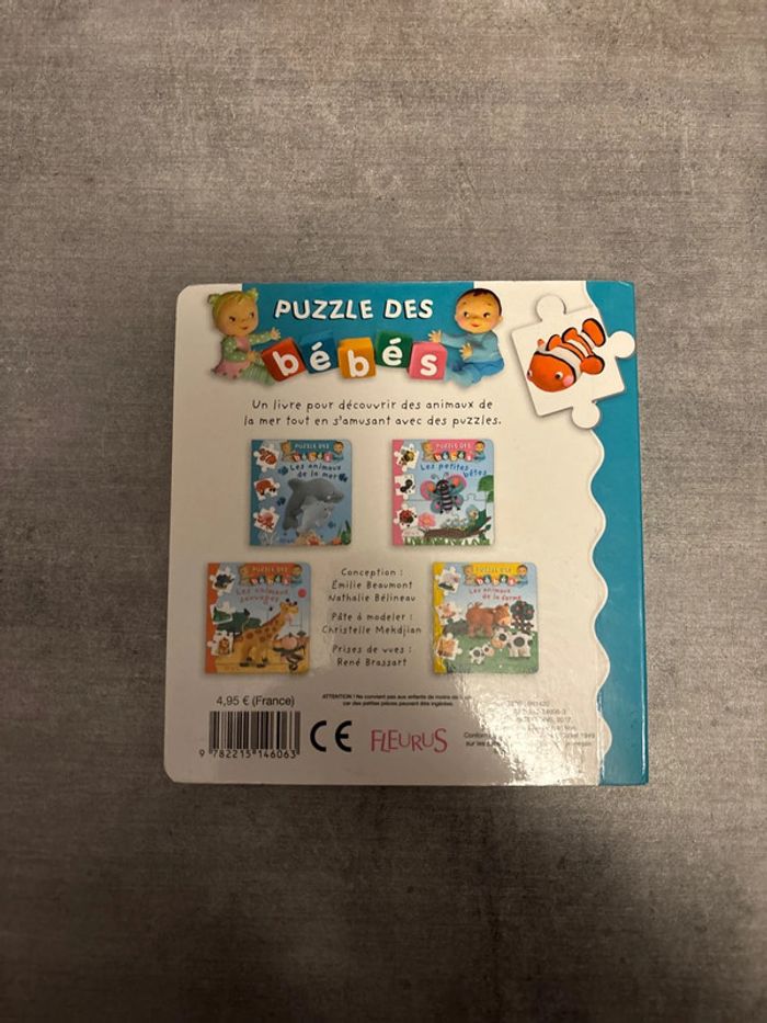 Livre puzzle des bébés les animaux de la mer - photo numéro 4
