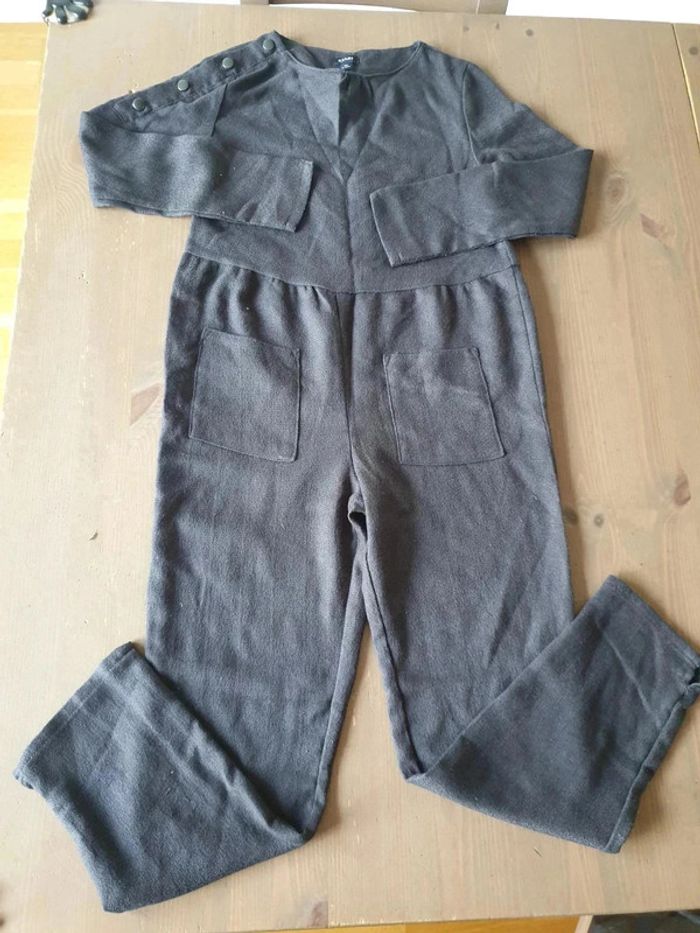 Combinaison pantalon manches longues 8 ans kiabi gris anthracite