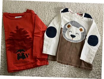 Lot de 2 tee-shirts manches longues taille 23 mois marque Obaïbi
