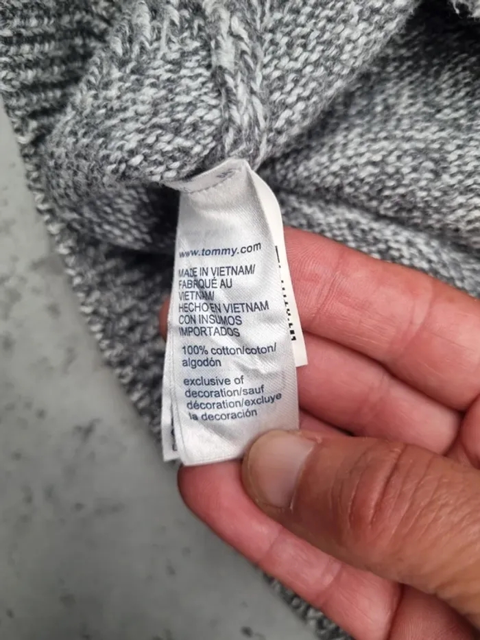Gilet zippé Tommy Hilfiger gris – Taille XXL Hommes (mesures en photos) - photo numéro 8