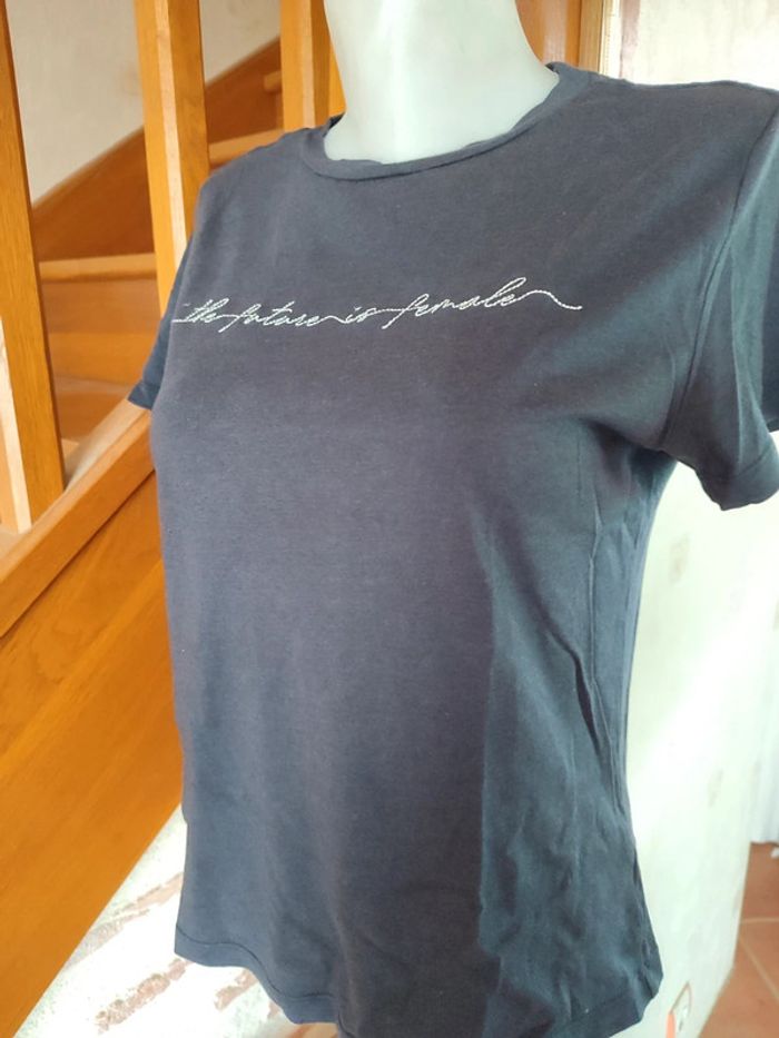 T-shirt bleu marine - photo numéro 2