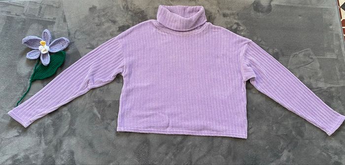 Pull col roulé