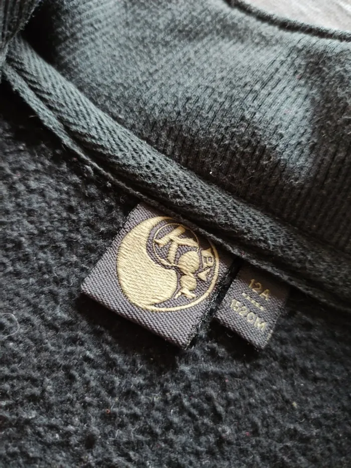 Veste zippée noire aigle - photo numéro 4