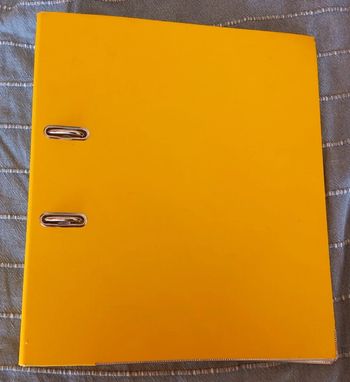 Classeur à Levier Jaune