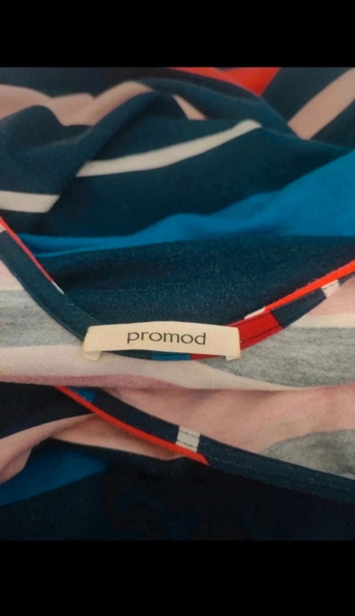 Robe longue à rayures colorées Promod - photo numéro 3