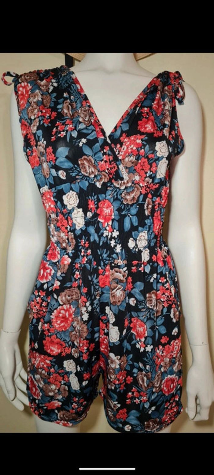 Combi short fleur  S M - photo numéro 2
