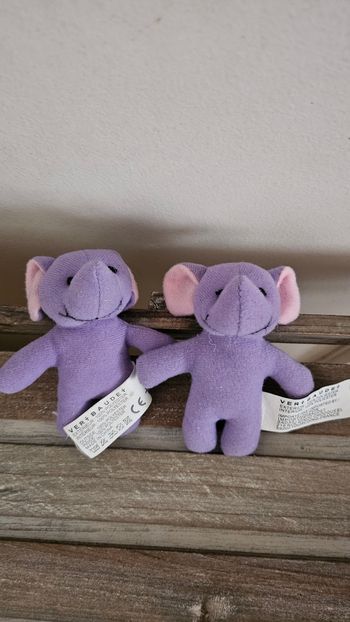 Mini doudous éléphants 