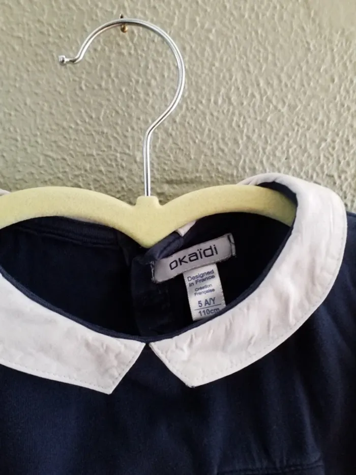 T shirt col claudine okaidi 5 ans - photo numéro 2