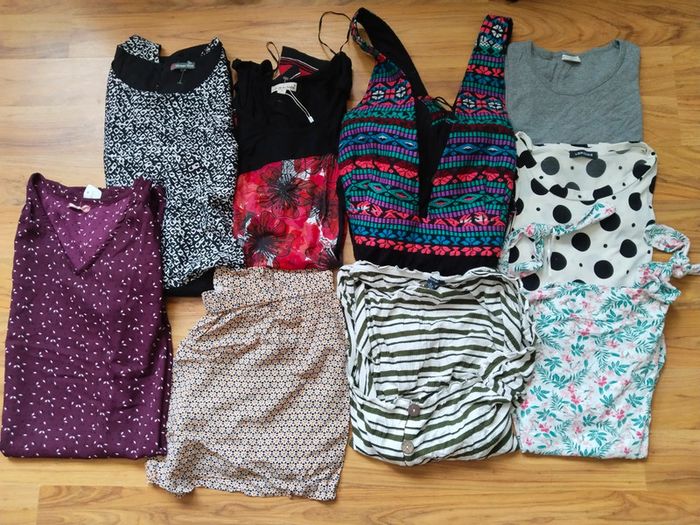 Joli lot de 9 vêtements femme taille 46 dont du neuf