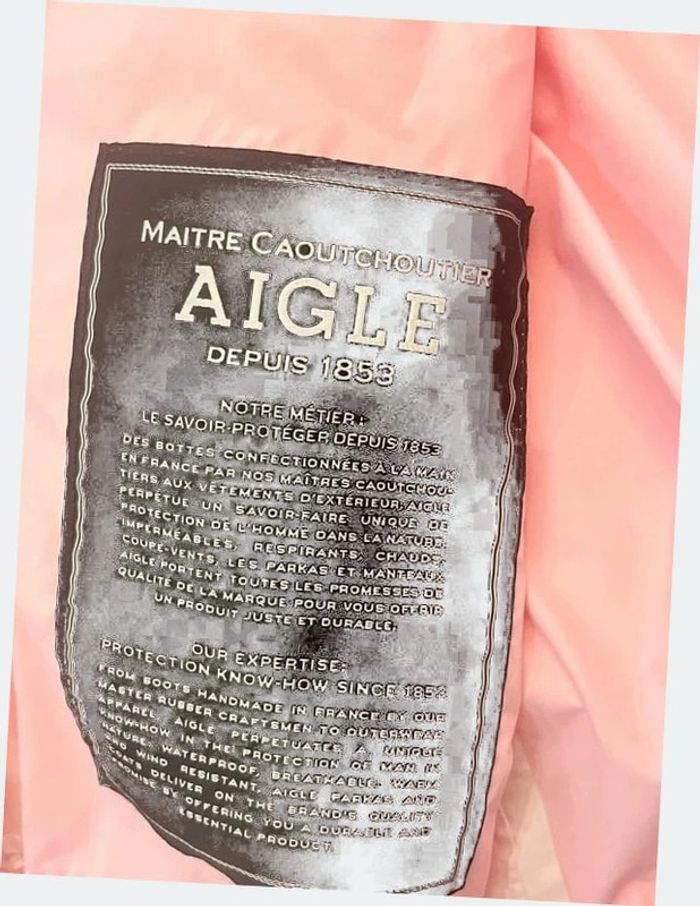 Imperméable rose Aigle - photo numéro 4