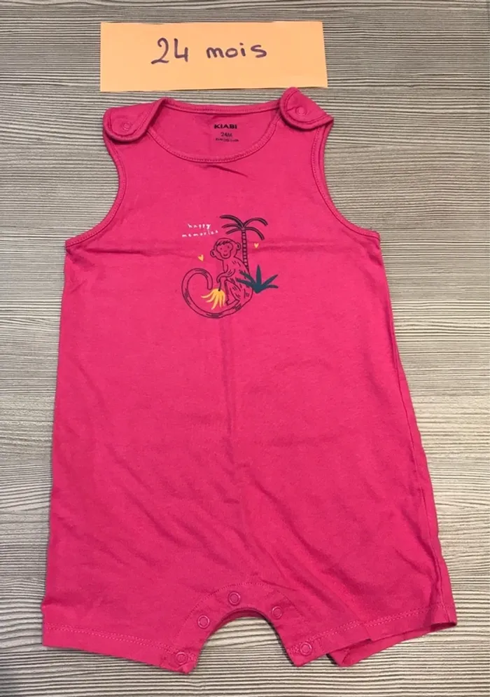 Barboteuse combishort 24 mois kiabi