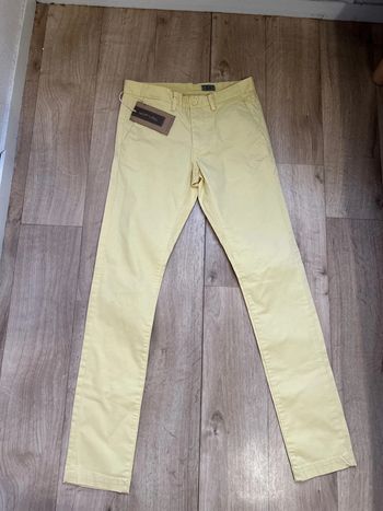 Pantalon jaune Teddy Smith Chino slim stretch 27US 34FR (XS)