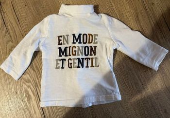 Haut manches longues col roulé 3 mois