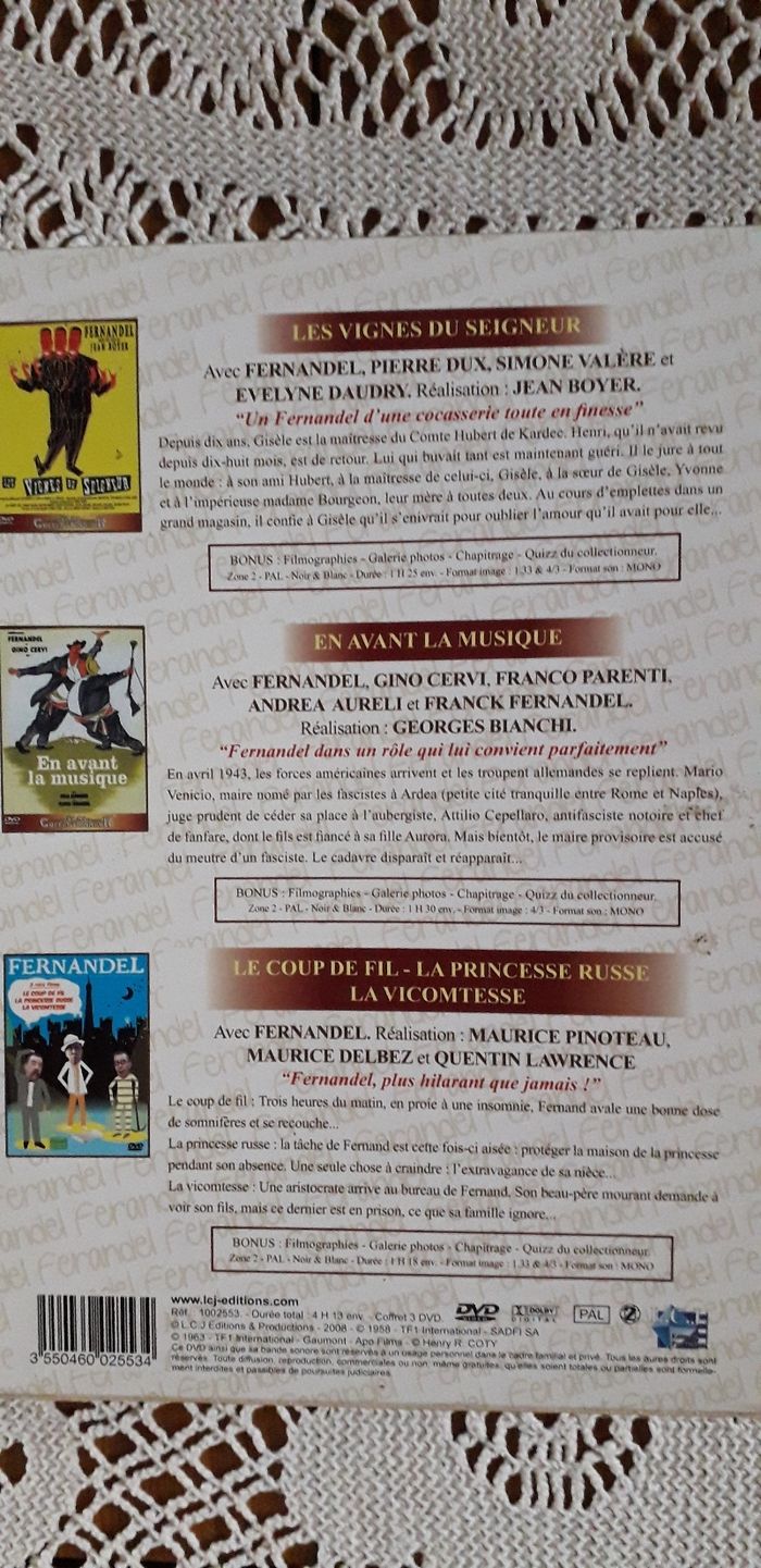 DVD FERNANDEL - photo numéro 3