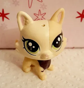 Petite Figurine Littlest Pet Shop Chat beige
