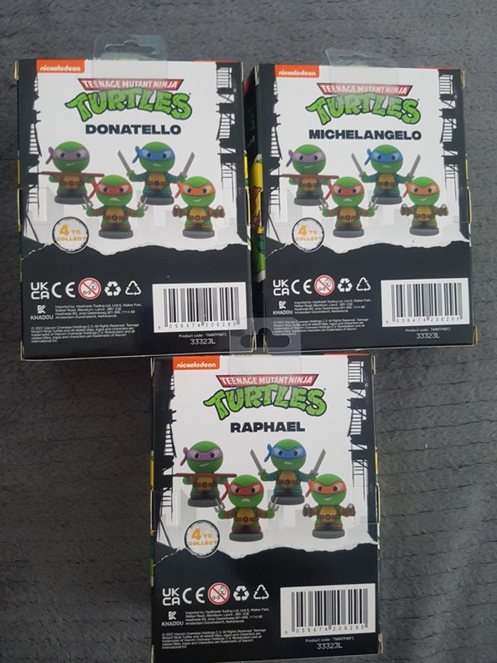 Lot de figurines collection tortues ninja nickelodeon neuves en boite - photo numéro 4