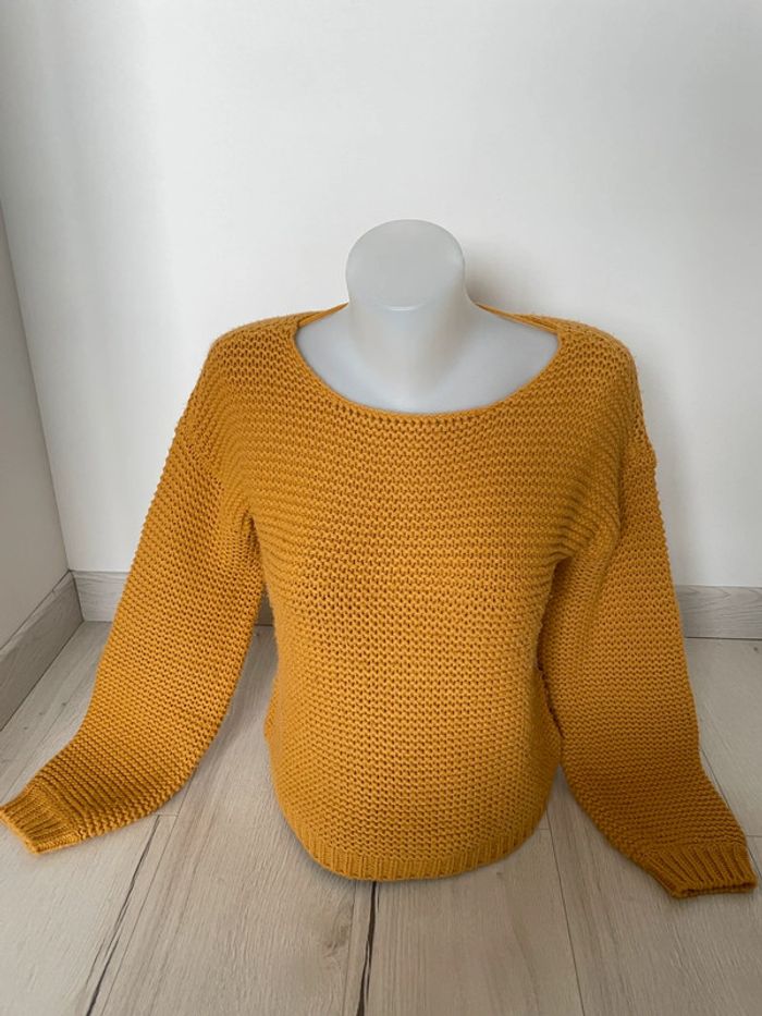 Pull en maille moutarde Vero Moda