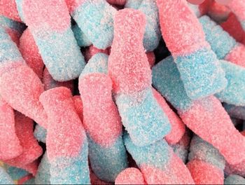 Bonbon coca bleu et rose 