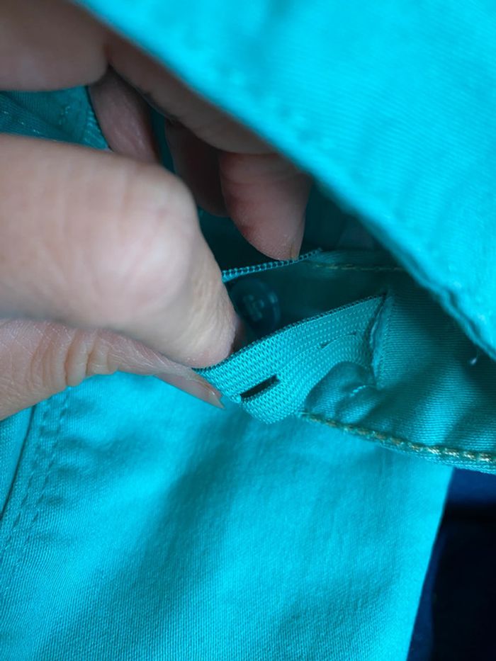 Pantalon jeans menthe Vertbaudet Taille 4ans 102 cm - photo numéro 5