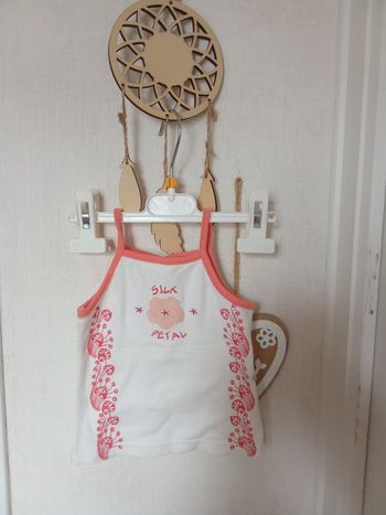 Débardeur bébé fille en 6 mois, blanc, motifs