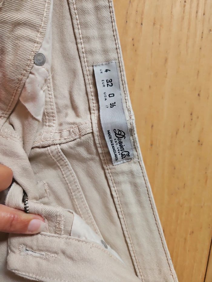 Short jean  beige - photo numéro 3