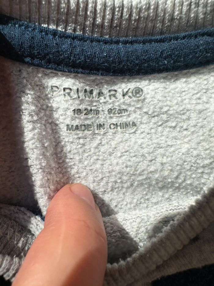 Pull gris 18-24 mois Primark - photo numéro 3