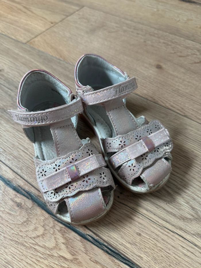 Paire de sandales rose pailletées fille 25 Flamingo - photo numéro 3