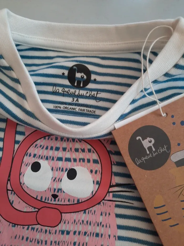 Tshirt marinière 3ans - photo numéro 2