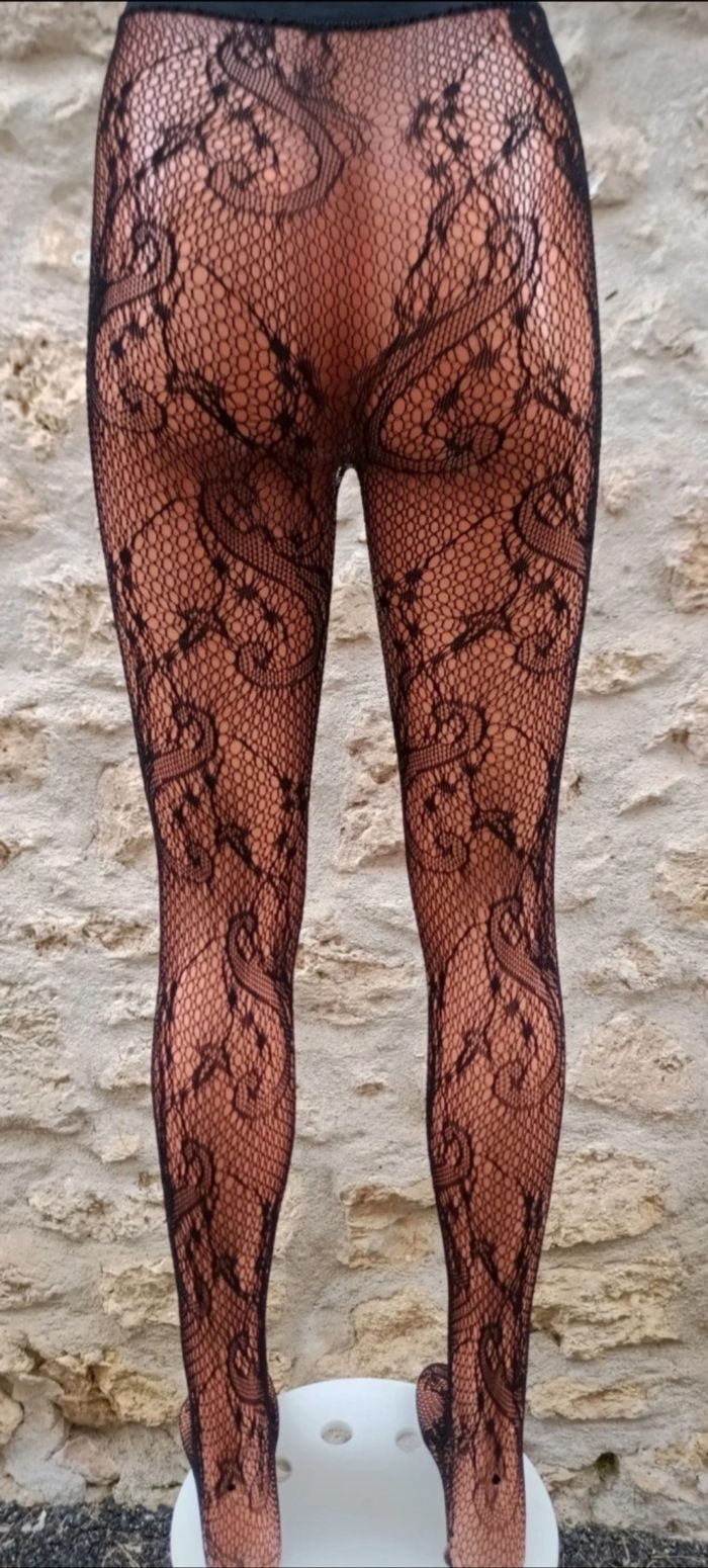 Collant résille motif fantaisie - photo numéro 3
