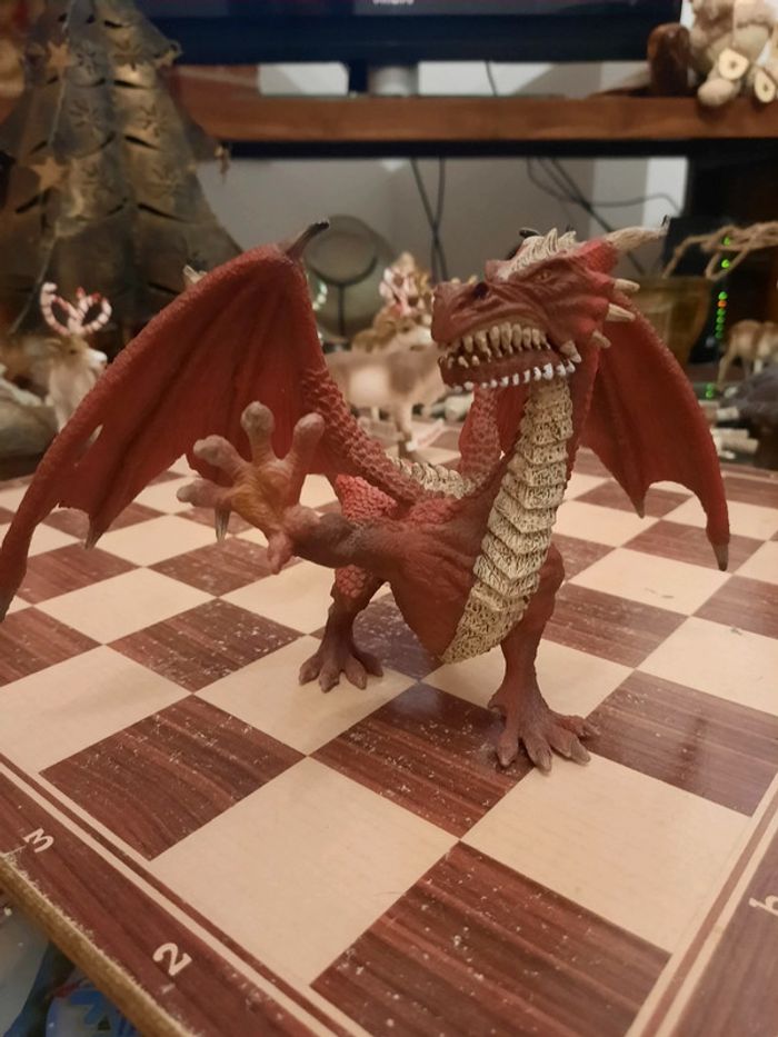 Schleich dragon rouge