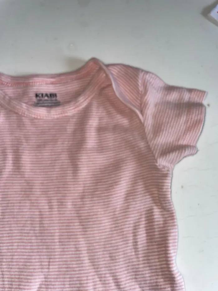 body à rayure rose et blanche - photo numéro 2