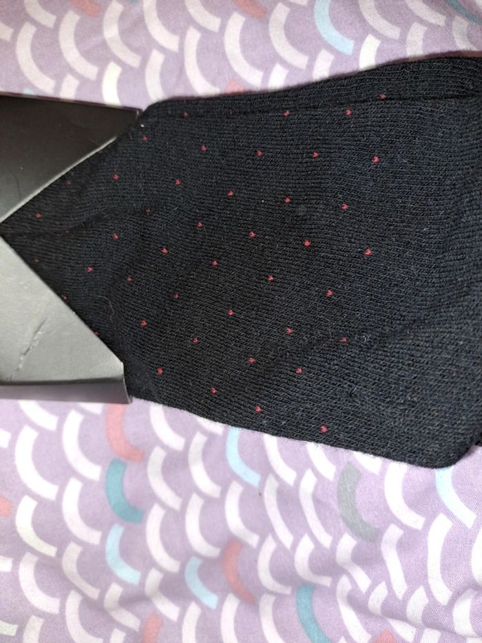 Twinday collant noir pois rouge taille 3/4 - photo numéro 4