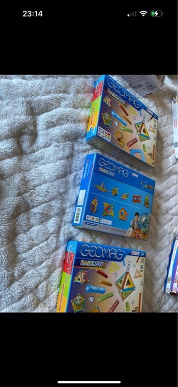 Lot de 3 boites neuves de Geomag rainbow - photo numéro 6