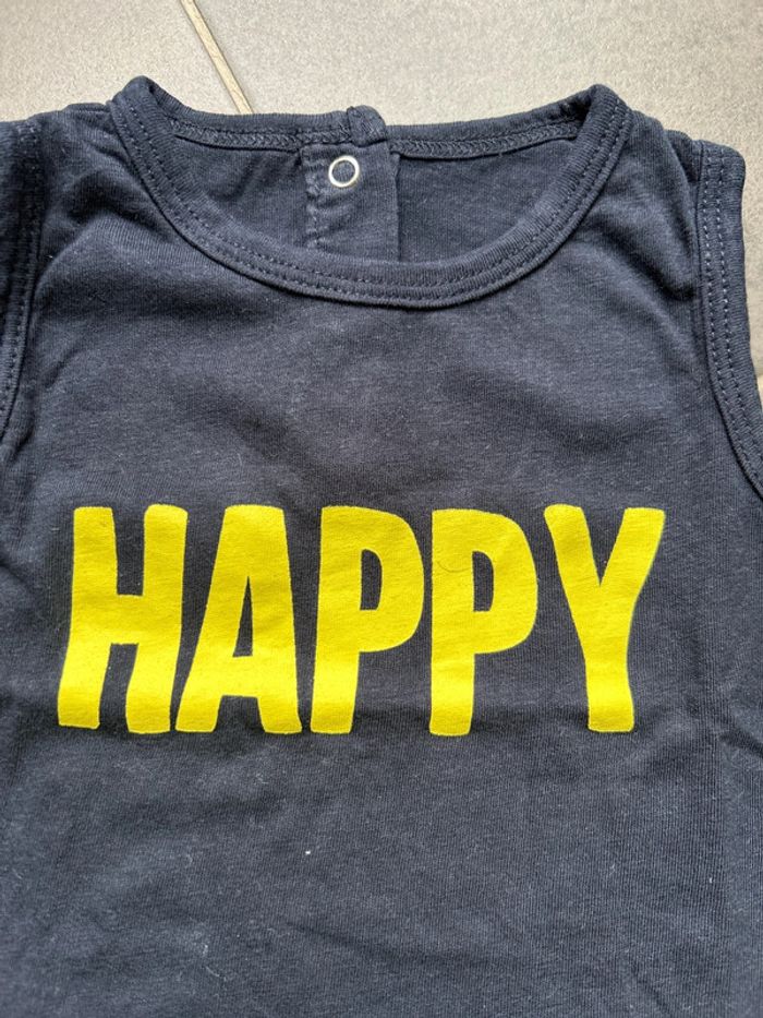 Ensemble 2 articles t-shirt sans manches débardeur et short neuf kiabi bébé garçon - photo numéro 2