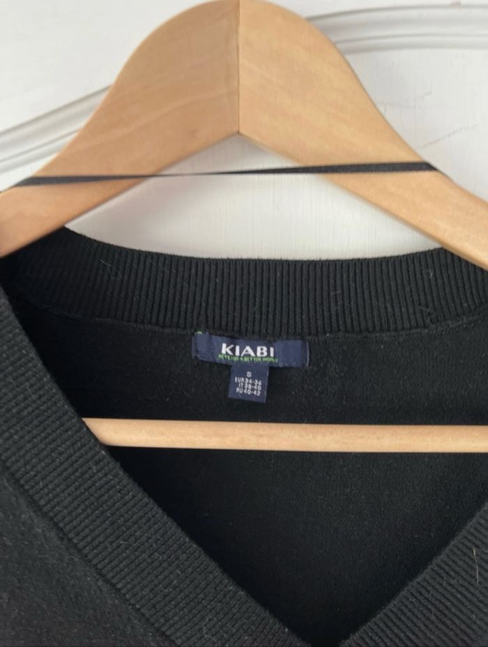 Lot 2 pulls col V - Kiabi - Taille S - Noir & Gris - photo numéro 3
