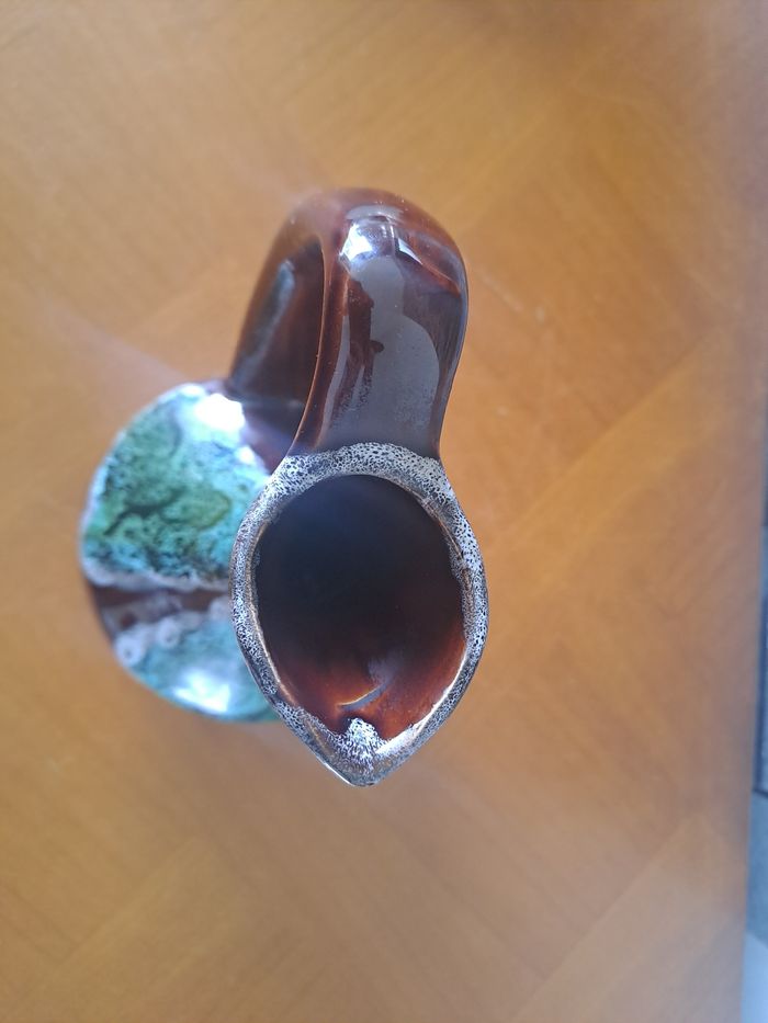 Petit pichet marron vert Vallauris - photo numéro 5