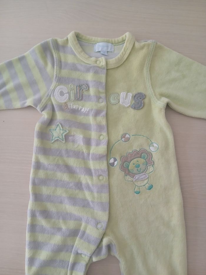 Pyjama garcon 1 piece en coton d hiver taille 3 mois marque tex baby - photo numéro 8