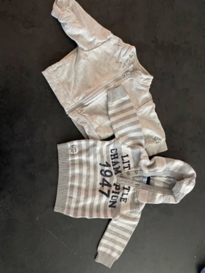 Gilet + pull capuche