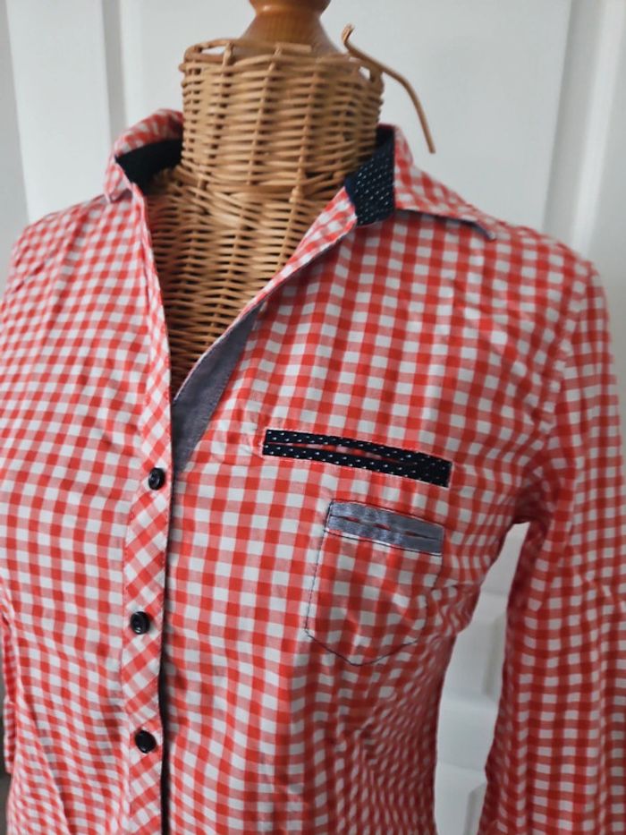 Chemisier femme manches 3/4 cache cache taille M u45 - photo numéro 4