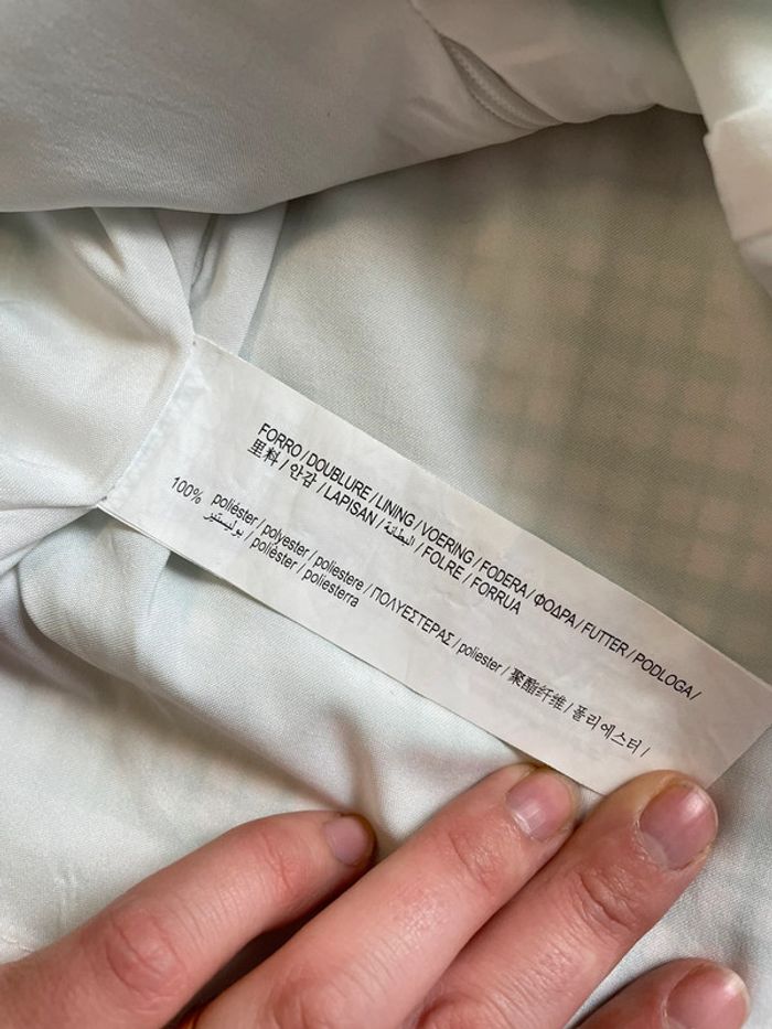 Jupe à carreaux verts et blancs Pull & Bear taille S très bon état - photo numéro 4