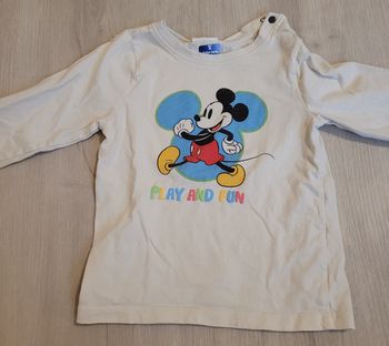 T shirt manches longues Mickey Disney Orchestra 36 mois 