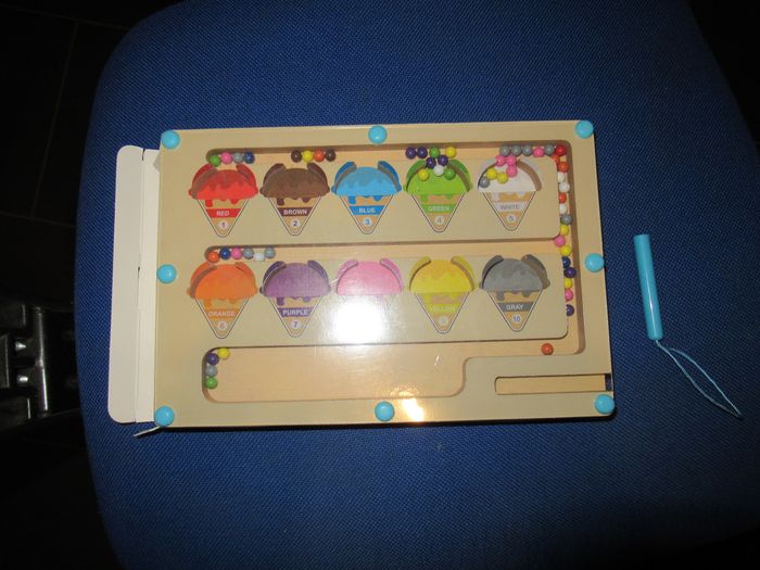 Puzzle Labyrinthe de Glace Magnétique aimanté en bois neuf - photo numéro 2