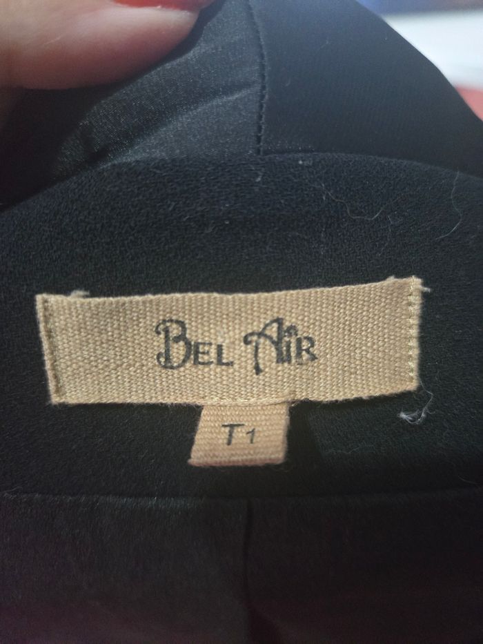 Blazer noir Bel Air – Col satiné smoking chic et intemporel - photo numéro 7