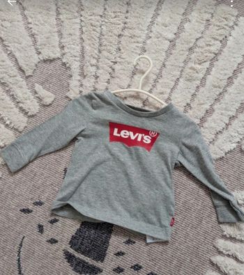 Tee shirt longue manche levis bébé 6 mois 