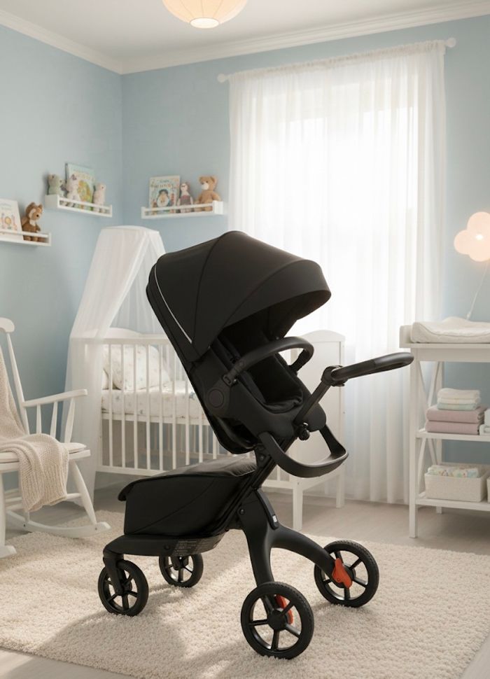 Poussette Stokke Xplory X + Nacelle - très bon état - photo numéro 2