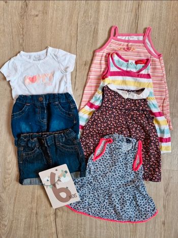 Lot vêtements été fille 6 mois